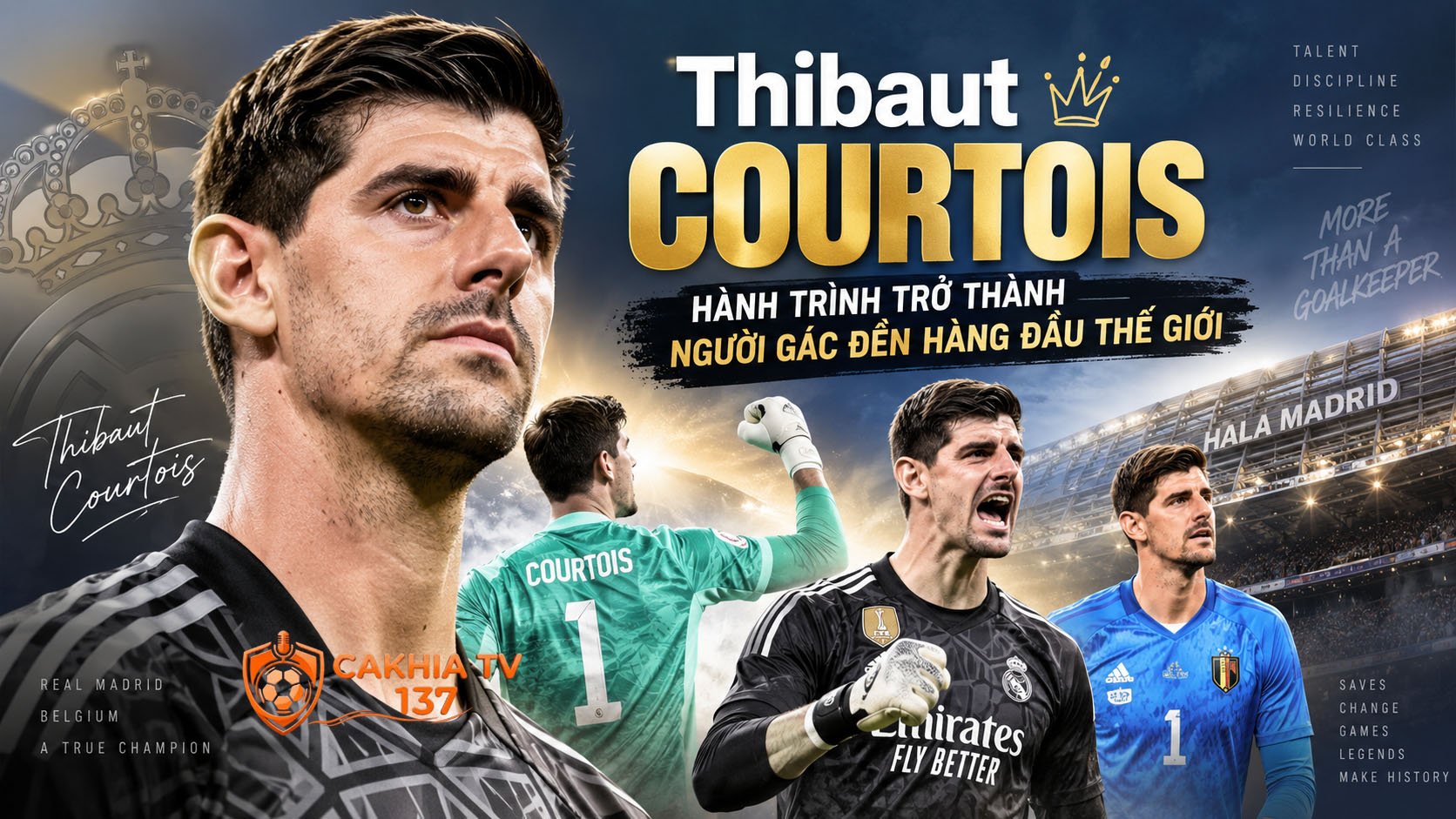Thibaut Courtois: Hành trình trở thành người gác đền hàng đầu thế giới