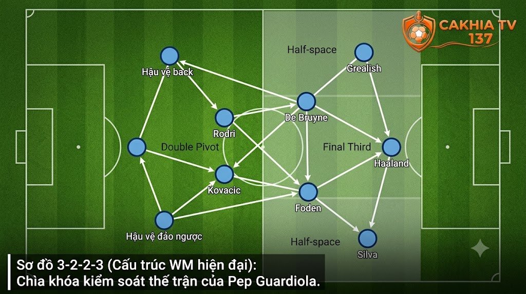 Sơ đồ 3-2-2-3 (Chiến thuật WM) là gì?